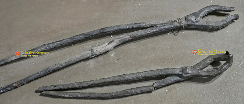 Ancient Metalworking Tongs Exhibit in Brno Museum