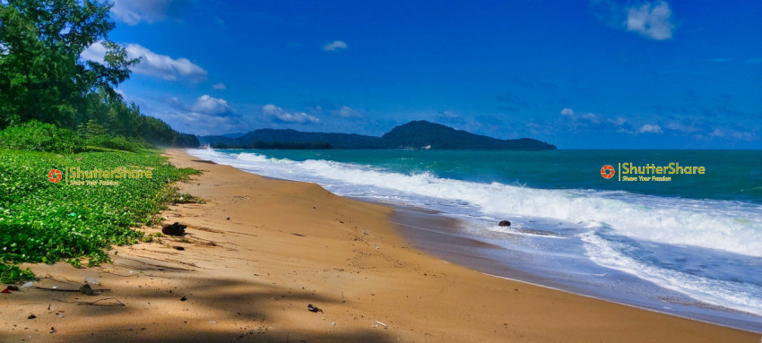 Pristine Tropical Beach with Blue Waters