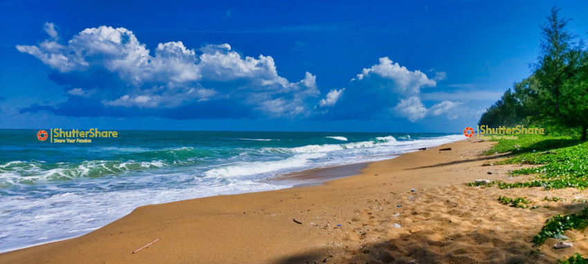 Pristine Tropical Beach with Blue Waters