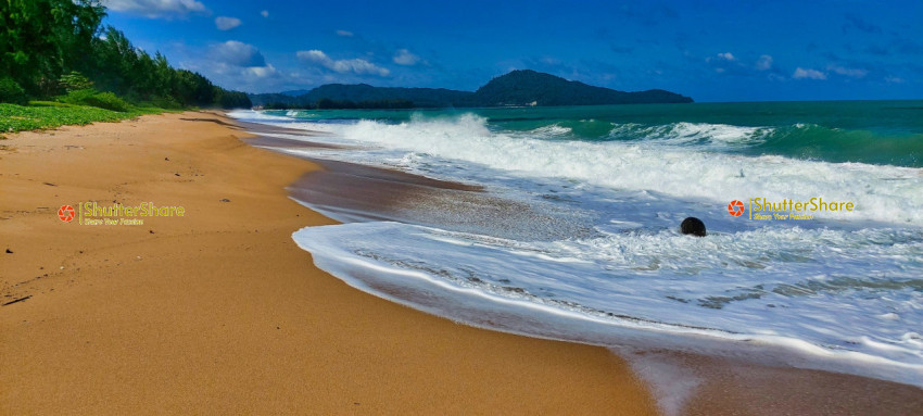 Tranquil Tropical Beach with Golden Sands