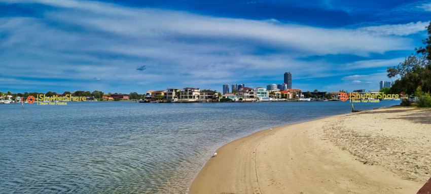 Beachfront View of Gold Coast, Australia