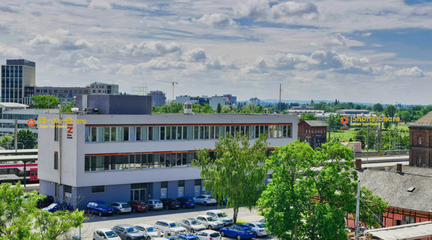 Modern Office Building and Surroundings - Brno, Czech Republic