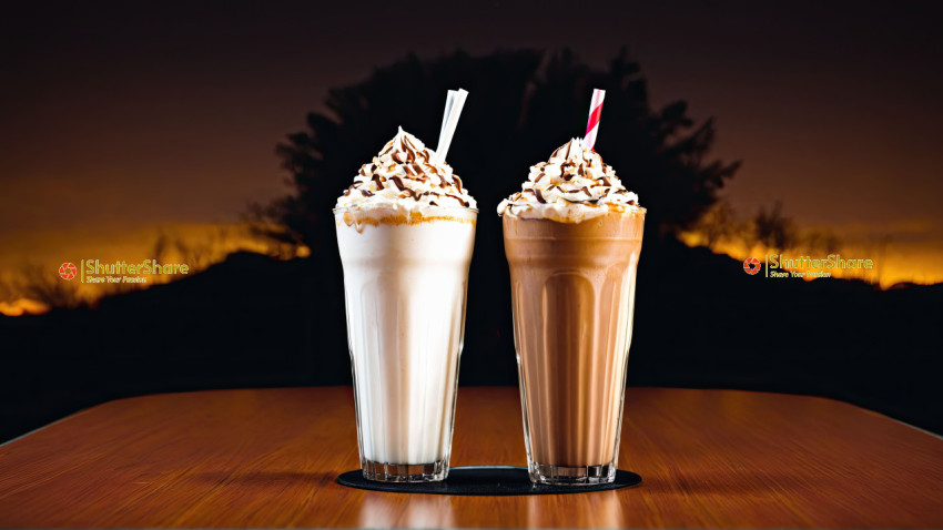 Caramel and Vanilla Milkshake