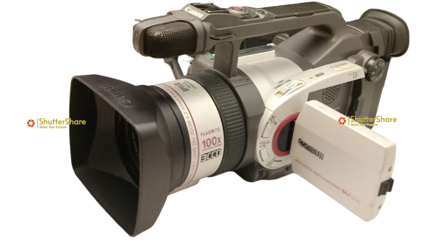 Canon DM-GL1 Professional Camcorder- RAISED VIEW