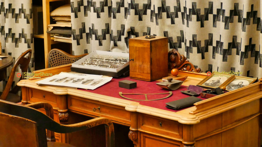 Recreated Desk of Karel Absolon in Moravské zemské