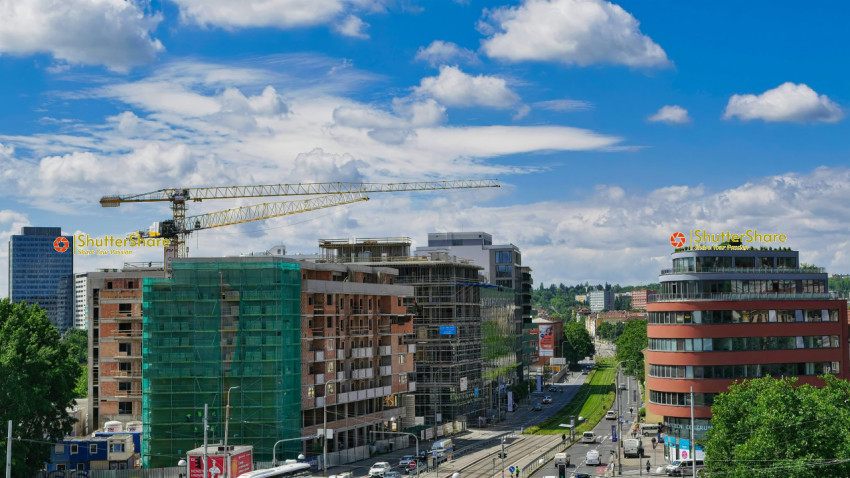 Urban Construction Site - Brno, Czech Republic