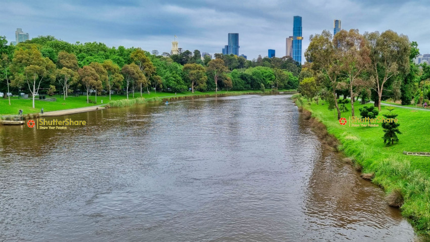 Serene River View in Melbourne, Australia