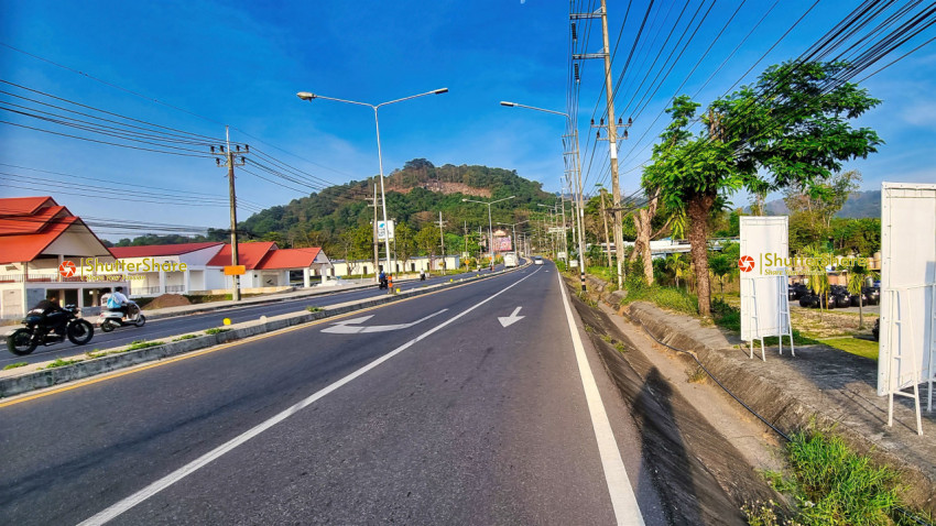 Morning Scene on Patak Road in Chalong, Thailand - January 2023