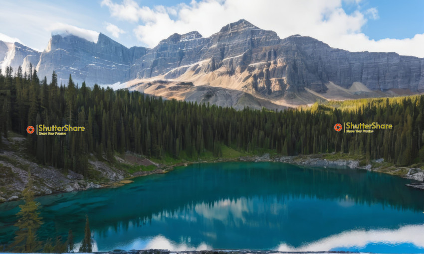 Serene Mountain Lake