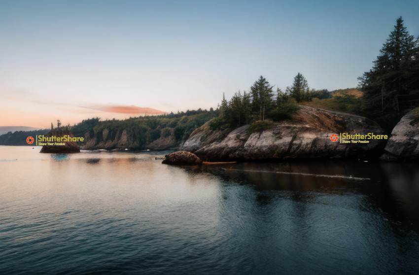 Serene Coastal Twilight