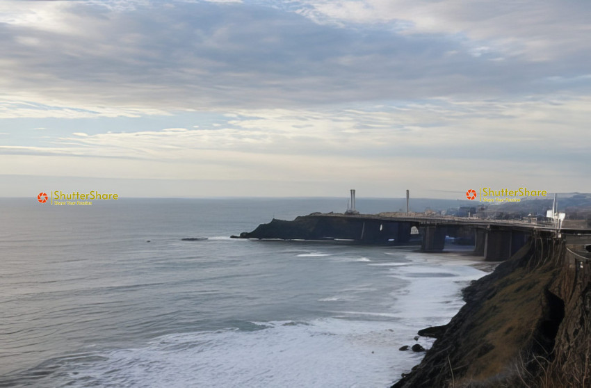 Bridge and Dramatic Sky