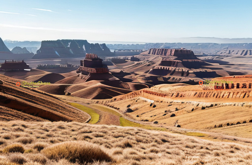 Sculptural Desert Landscape