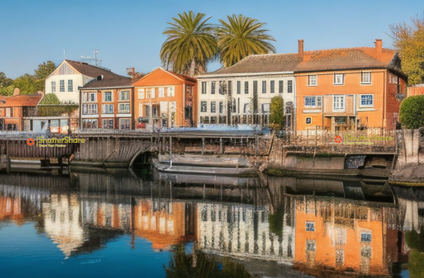 Charming Canal-Side Town