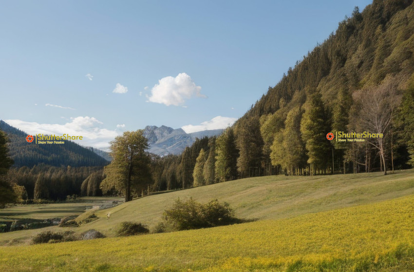 Serene Mountain Meadow