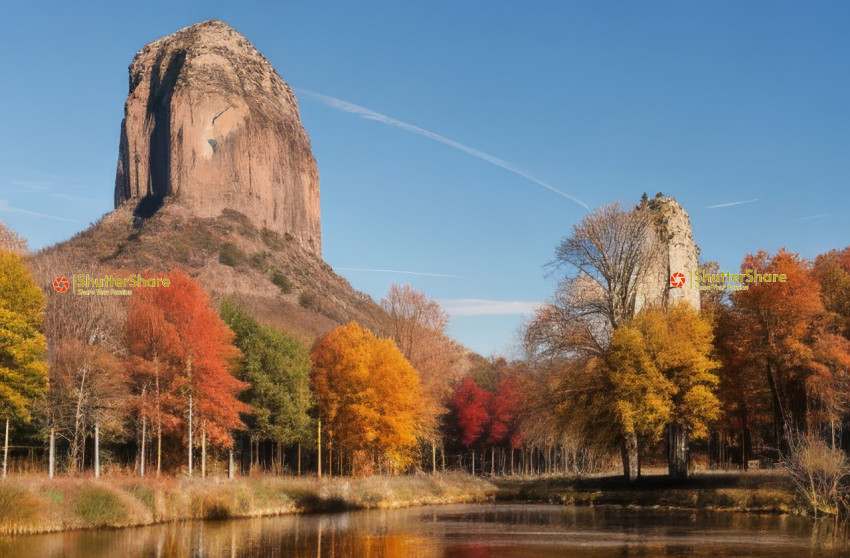 Autumnal Majesty at Pilot Mountain