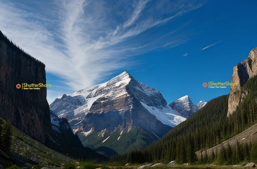 Majestic Mountain Panorama in Banff National Park