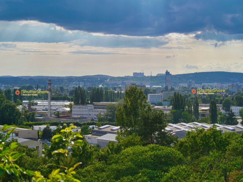 Brno Cityscape with Dramatic Sky