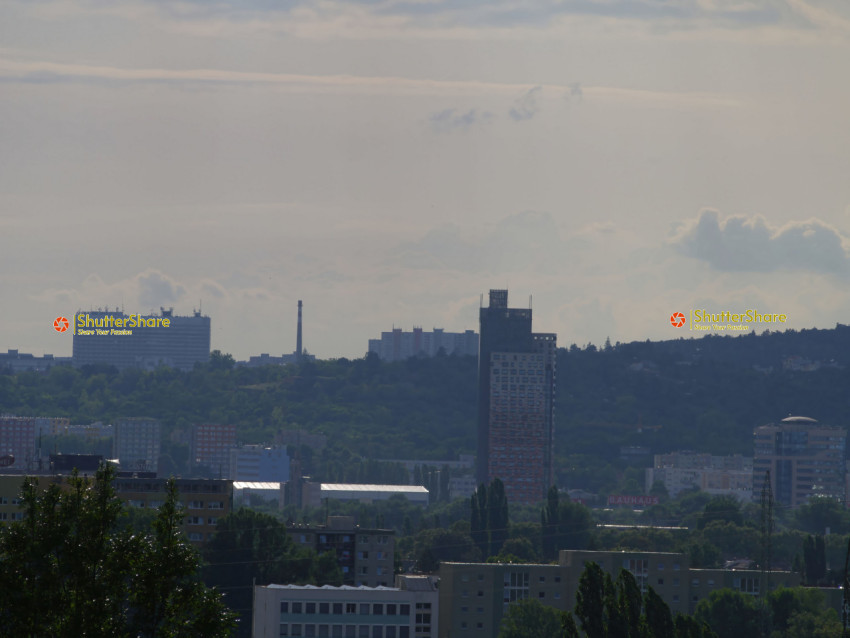 Brno Cityscape Under Overcast Sky