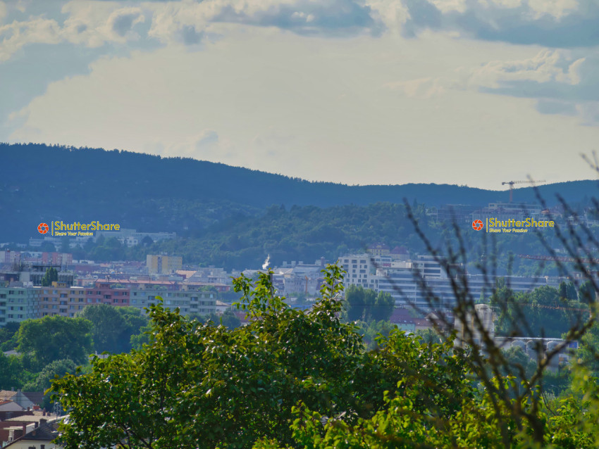 Brno Cityscape with Distant Hills