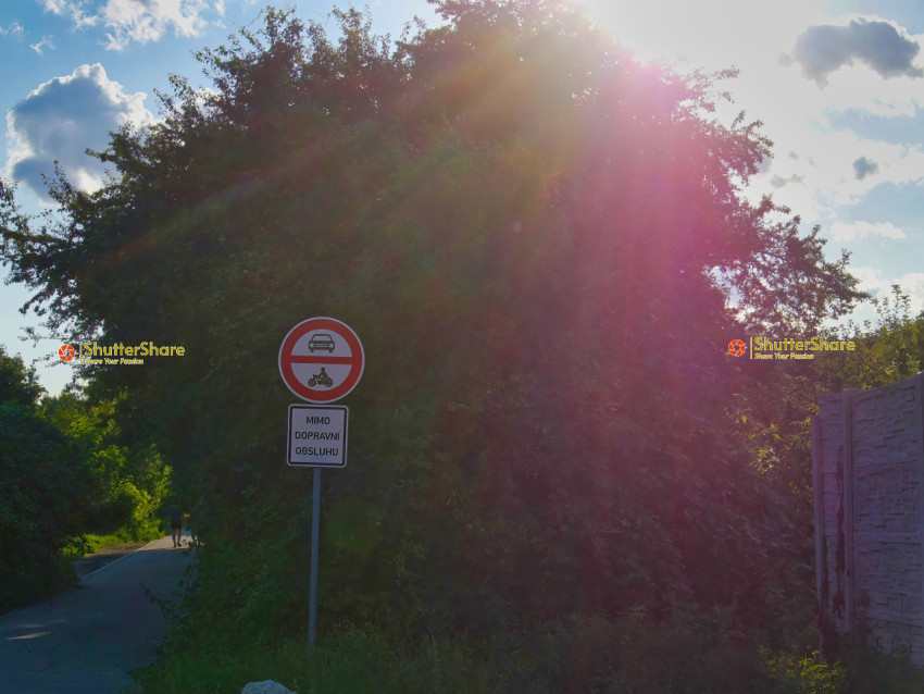 No Entry for Motor Vehicles and Motorcycles Sign