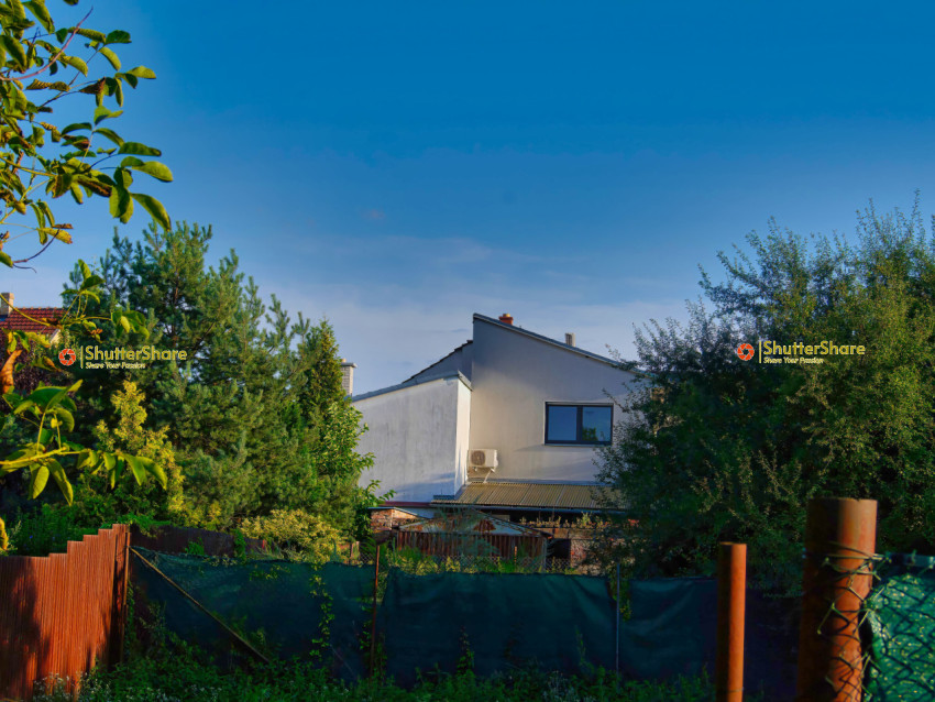 Backyards and Blue Sky