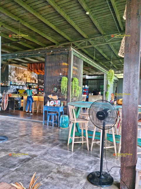 Cozy Café Interior in Phuket, Thailand