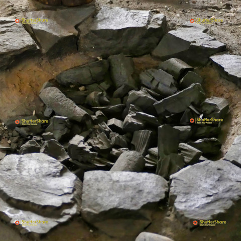 Ancient Fire Pit Exhibit in Brno Museum