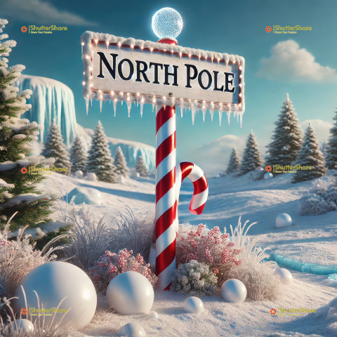 North Pole Scene